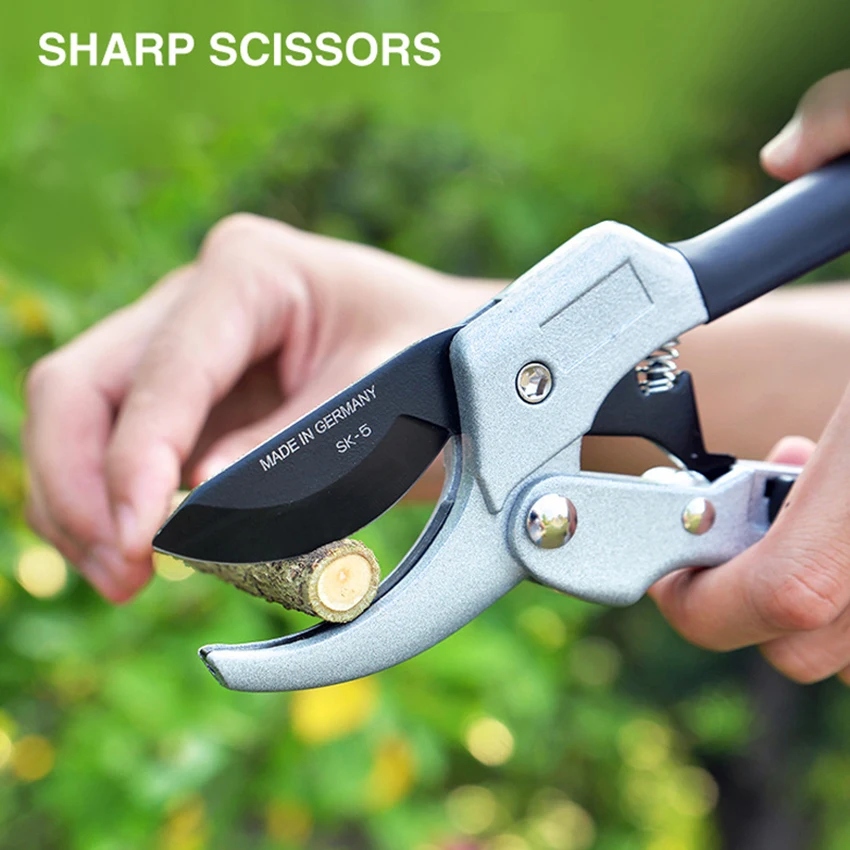 

Garden Tool Professional SK-5 Steel Blade Sharp Pruning Shears Thick Tree Branch Trimmer Pulley Effort Saving Gardening Scissors