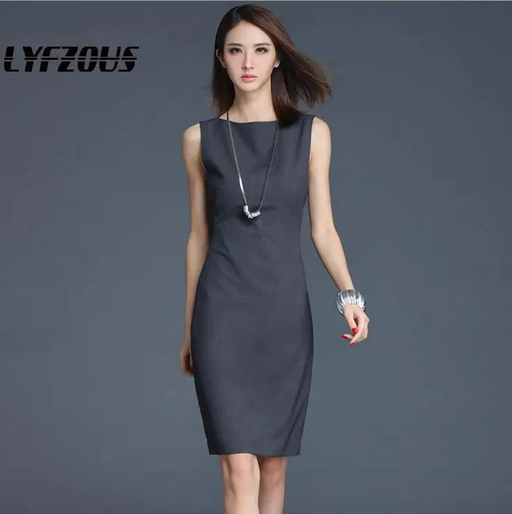 Dark Grey Work Dress atelieryuwa.ciao.jp