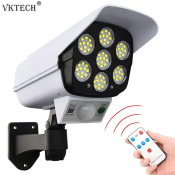 

3 Modes 77 LED Solar Wall Lamp PIR Motion Sensor Solar Light Remote Control Waterproof Street Light Garden Yard Path Lighting