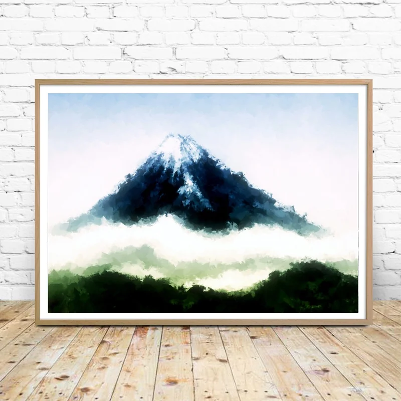 Fuji mountain JAPANESE художественный постер картина Art Print Wall Pictures для гостиной без рамки |