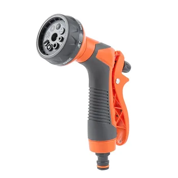

8 Patterns Practical Adjustable Garden Hose High Pressure Gun Sprinkler Nozzle Car Water Spray Gun Wash Hose Garden Water Gun