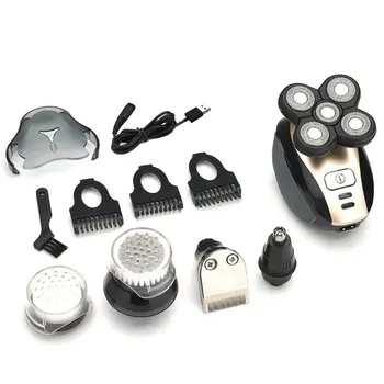 

5 heads 4D electric shaver Men's Razor multifunctional Beard Razor electric trimmer 5 in 1 beard shaving machines