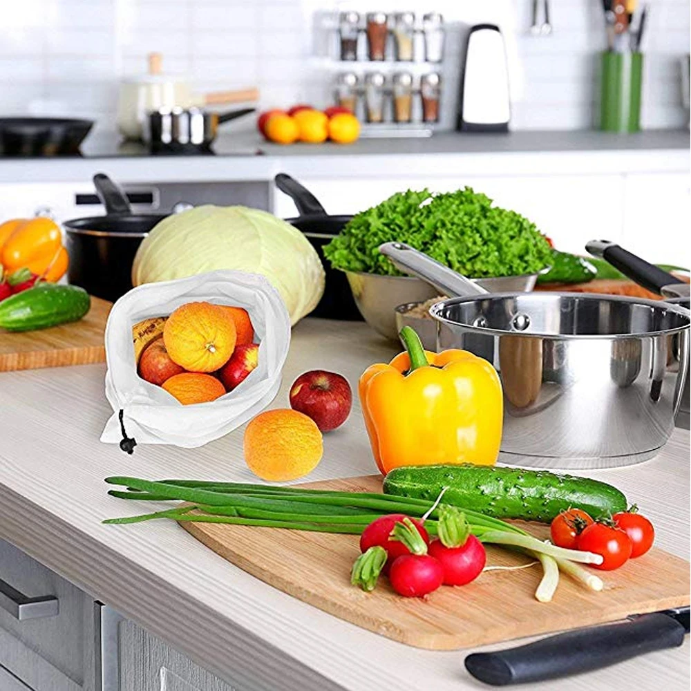 15 шт Многоразовые продукты сумки веревочная сумка овощные игрушечные фрукты сумка для хранения