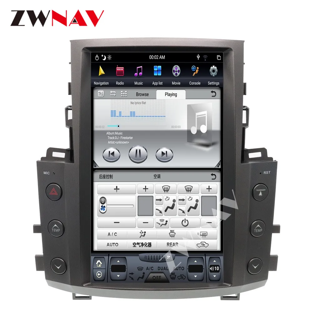 128G Tesla Screen Carplay For 2007-2012 2013 2014 2015 Lexus LX570 Android Player GPS Head Unit Auto Audio Stereo Radio Recorder