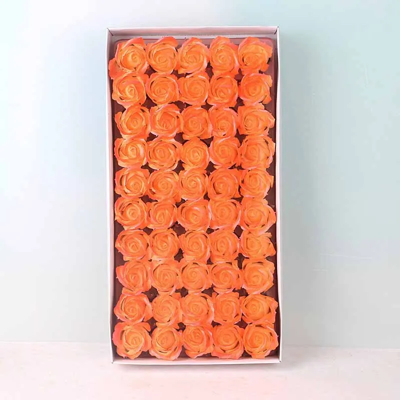 C8 50Pcs Colorful Artificial Spray Color Soap Rose Flowers Bride Bouquet Home Wedding Decor Scrapbooking Diy Supplies Soap Flowers - Цвет: C8