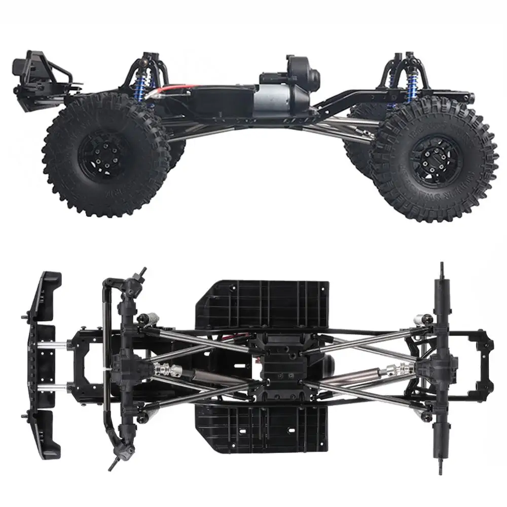 

Hot 313mm Wheelbase Assembled Frame Chassis Kit for 1/10 RC Crawler Car Body Shell Cage Upgrade Parts