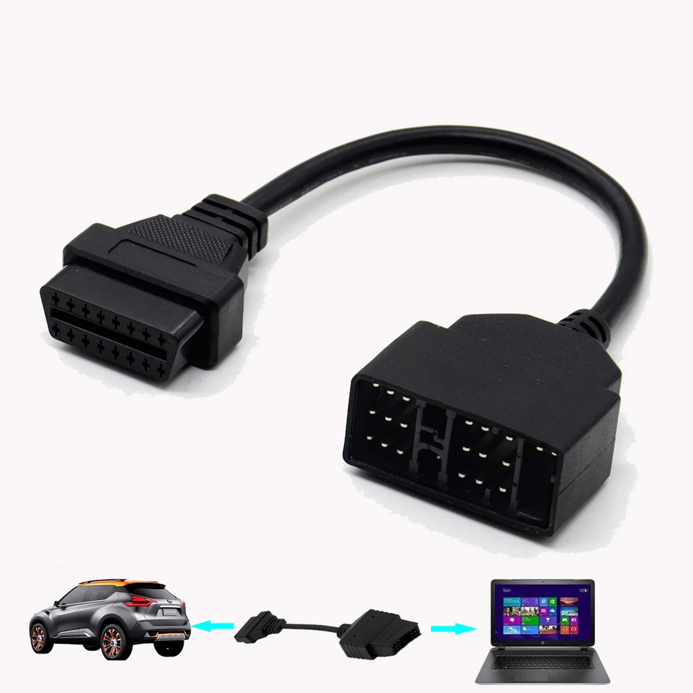 Автомобильный адаптер OBDII для Toyota 17Pin и 22Pin для OBD OBD2 16Pin для Toyota ELM327 OBD2 разъем для сканера аксессуары для адаптера