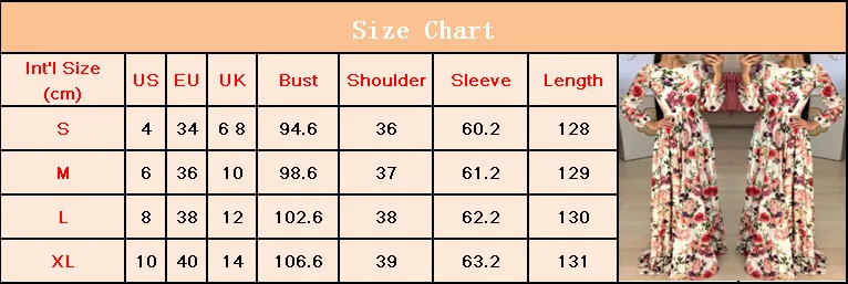 2019 Women's Boho Floral Long Dress Ladies Evening Party Beach Dresses Autumn Spring Sundress Vestito Lungo Females Hot Dress