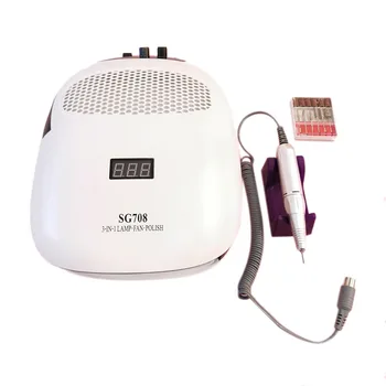 

3 in 1 Nail Drill Machine Nails Dust Vacuum LED UV Lamp 108W Manicure Machine Electric Nail File Nail Dryer EU Plug