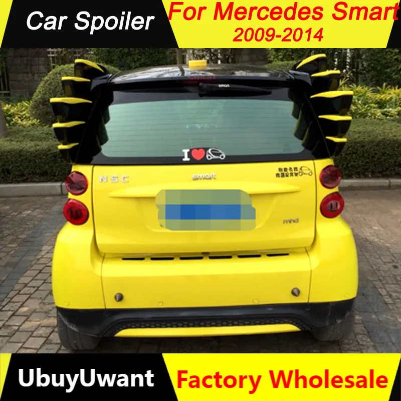 Для Mercedes - Benz Smart ABS Материал автомобиля задний багажник крыла unpaint Цвет спойлер