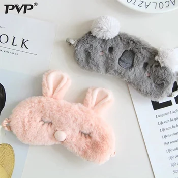 

Sleep Eye Mask Cute Plush Eye Cover Kids Sleeping Mask Cartoon Travel Rest Eye Shade Band Eye Patch Blindfold Sleep Aid Eyepatch