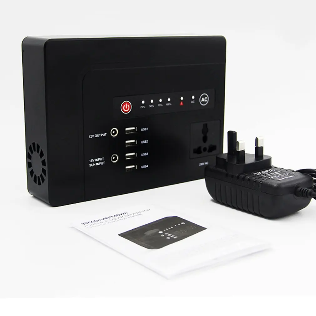 

200W/300W Portable Solar Generator Power Supply with Inverter USB LCD Display Energy Storage Generation for Outdoor Home Car