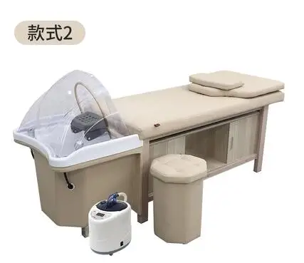 Hair salon Thai massage hair treatment shampooing bed fumigation water circulation with water heater hair care salon bed