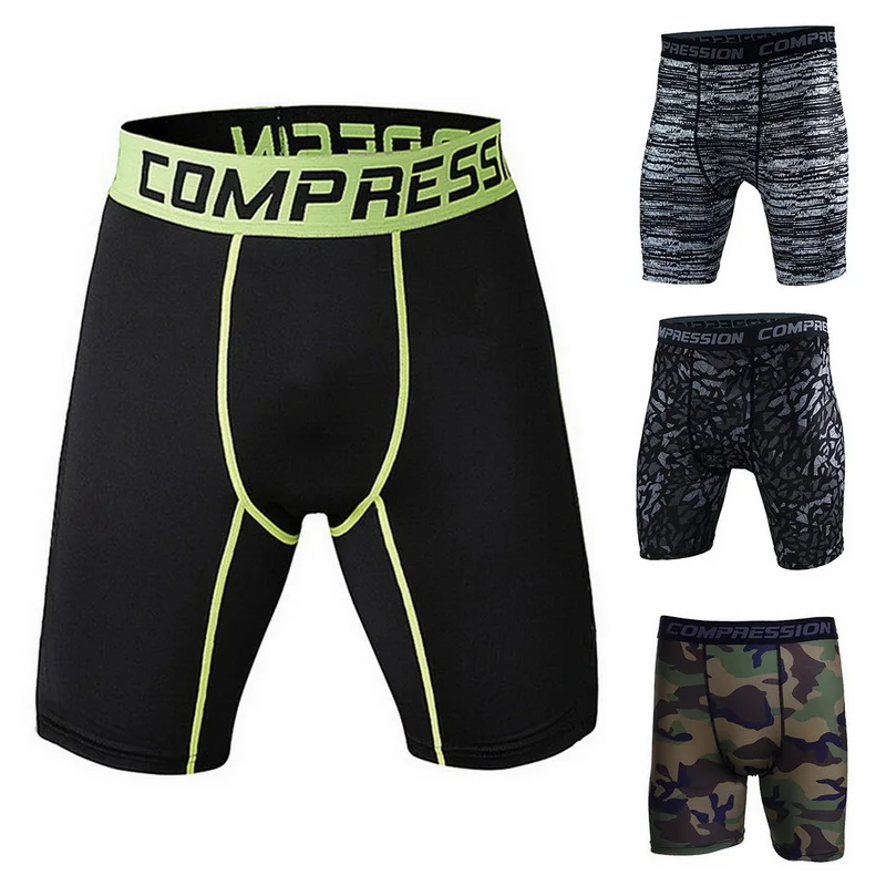 SHUJIN Plus Size Skinny Shorts Men Casual Compression Elastic Waist Short homme Fashion Camouflage Printed Sportwear Shorts SHUJIN Plus Size Skinny Shorts Men Casual Compression Elastic Waist Short homme Fashion Camouflage Printed Sportwear Shorts