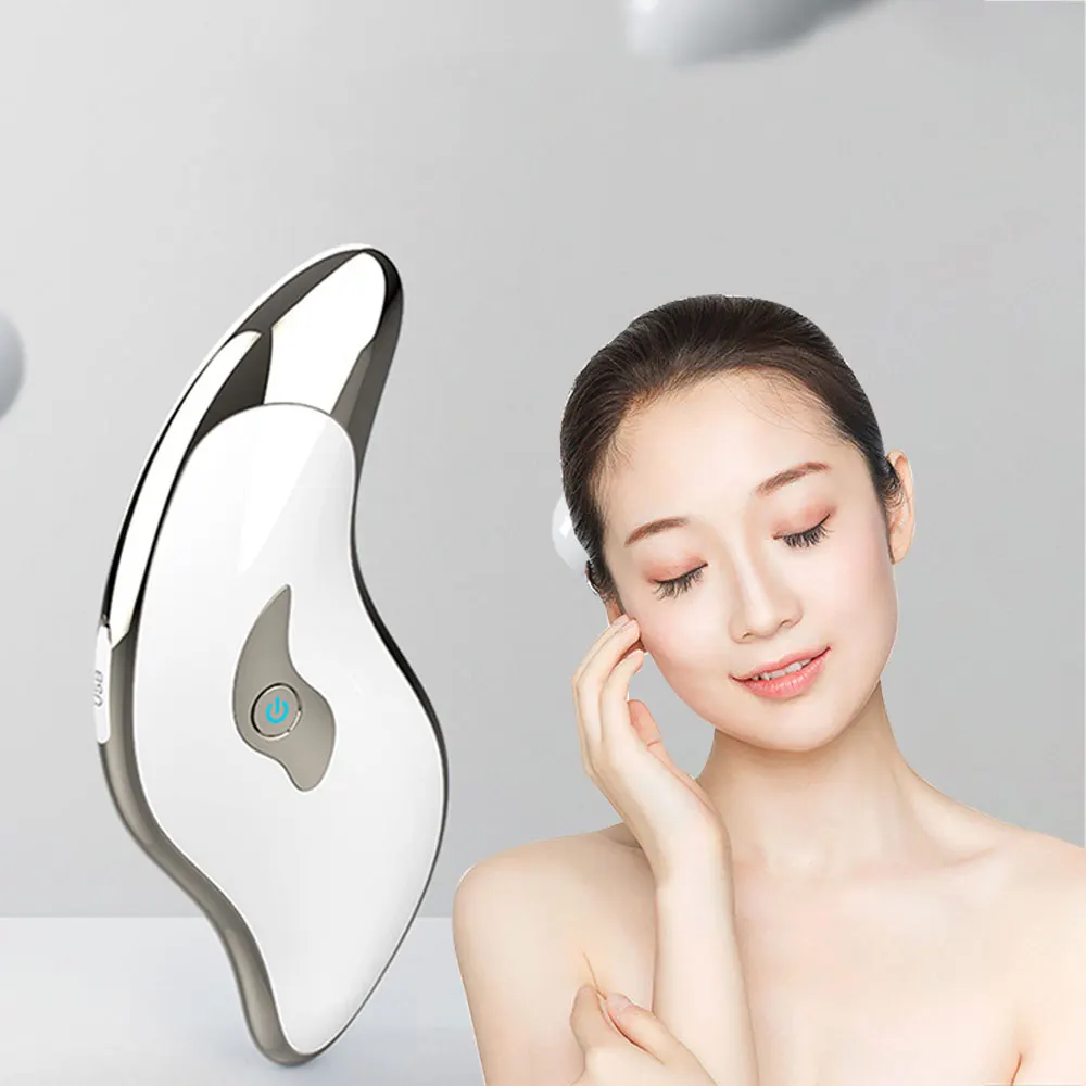 360 Degree Micro- Face "V" Shaping Massager Electric Dolphin Face Neck Scraper Facial Skin Tighten&Lifting Body Guasha