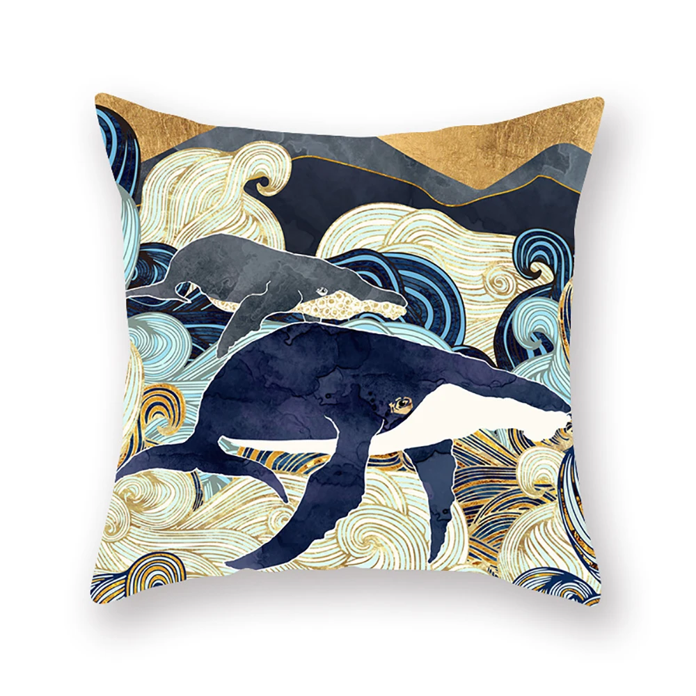 Lychee Printed Cushion Cover Modern Polyester Decorative Cushion Case Home Sofa Throw Pillow Case