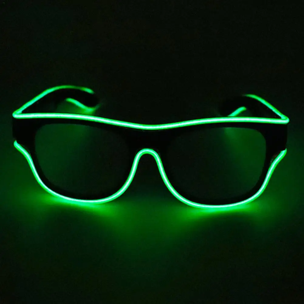 Светодиодный Очки, беспроводные светящиеся очки, заряжаемые через Usb, светящиеся очки, для Хэллоуина, для ночного клуба, бара, вечерние, подарки