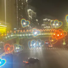 Heart Shape Special Effect Glasses Heart Shape Party Eyewear Night Light Change Fashion Birthday Magic Sun Glasses New