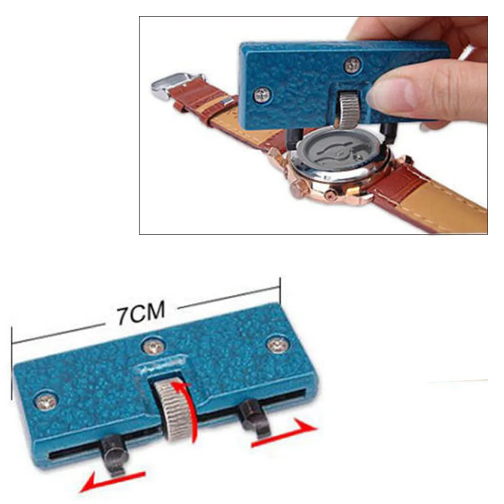 Регулируемый Чехол-открывалка для часов, чехол для снятия фиксации, Чехол-держатель, Ремонтный комплект, инструмент для часовщика, кухонные инструменты, открывалки