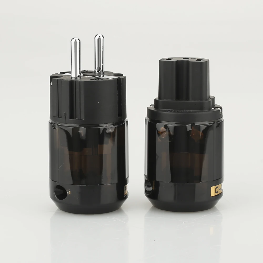 Новый бренд 1 пара Hifi audio Brass P 004E + puer copper C 004 родиевое покрытие EU Schuko AC розетки|plug