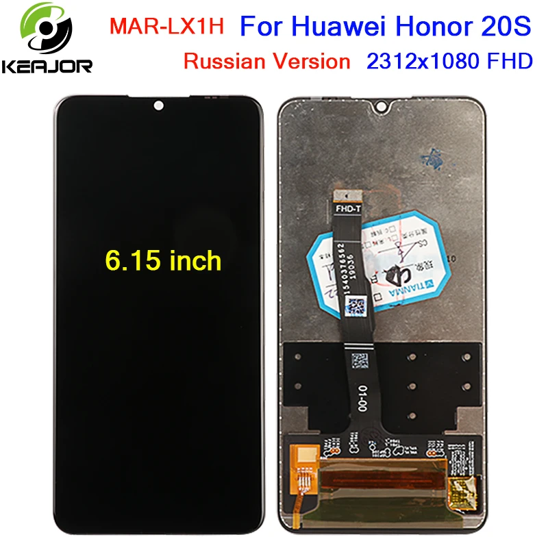 Дисплей для huawei Honor 20S ЖК-дисплей+ сенсорный экран FHD дигитайзер панель аксессуар замена для Honor 20S экран MAR-LX1H