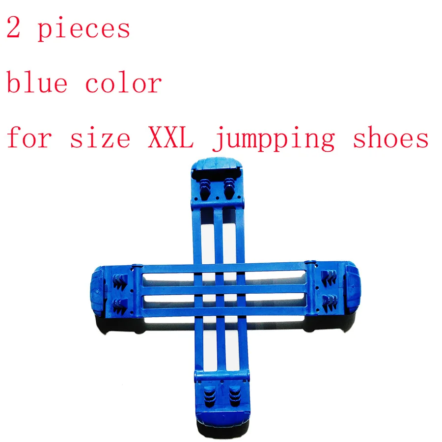 blue size XXL 2 шт. синий, красный, розовый цвет Т-пружины для обувь для прыжков Размер S M L XL XXL профессиональная весенняя обувь для прыжков-кенгуру - Цвет: blue size XXL