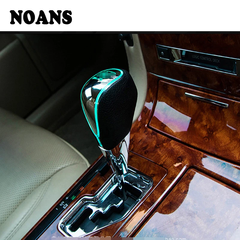 Bingohobby Car Gear Knob Universal Shift Knob Gear Shifter Stick Cover 5 Speed Alluminium Alloy Leather Black