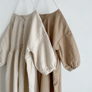 

Owligbaby Wholesale Baby Kids Girls Dress Cotton Casual Princess Dresses FZ557