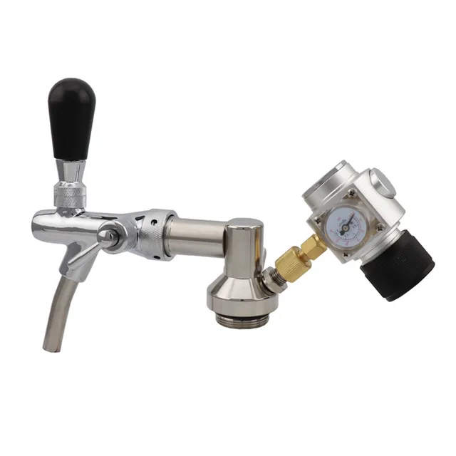 Áramlásvezérlő Sör Csaptelep Mini Growler Adagoló Csap Co2 -Szabályozó Hordó Hordóval A Homebrew 2L 4L 5L Hordóhoz - Image 5