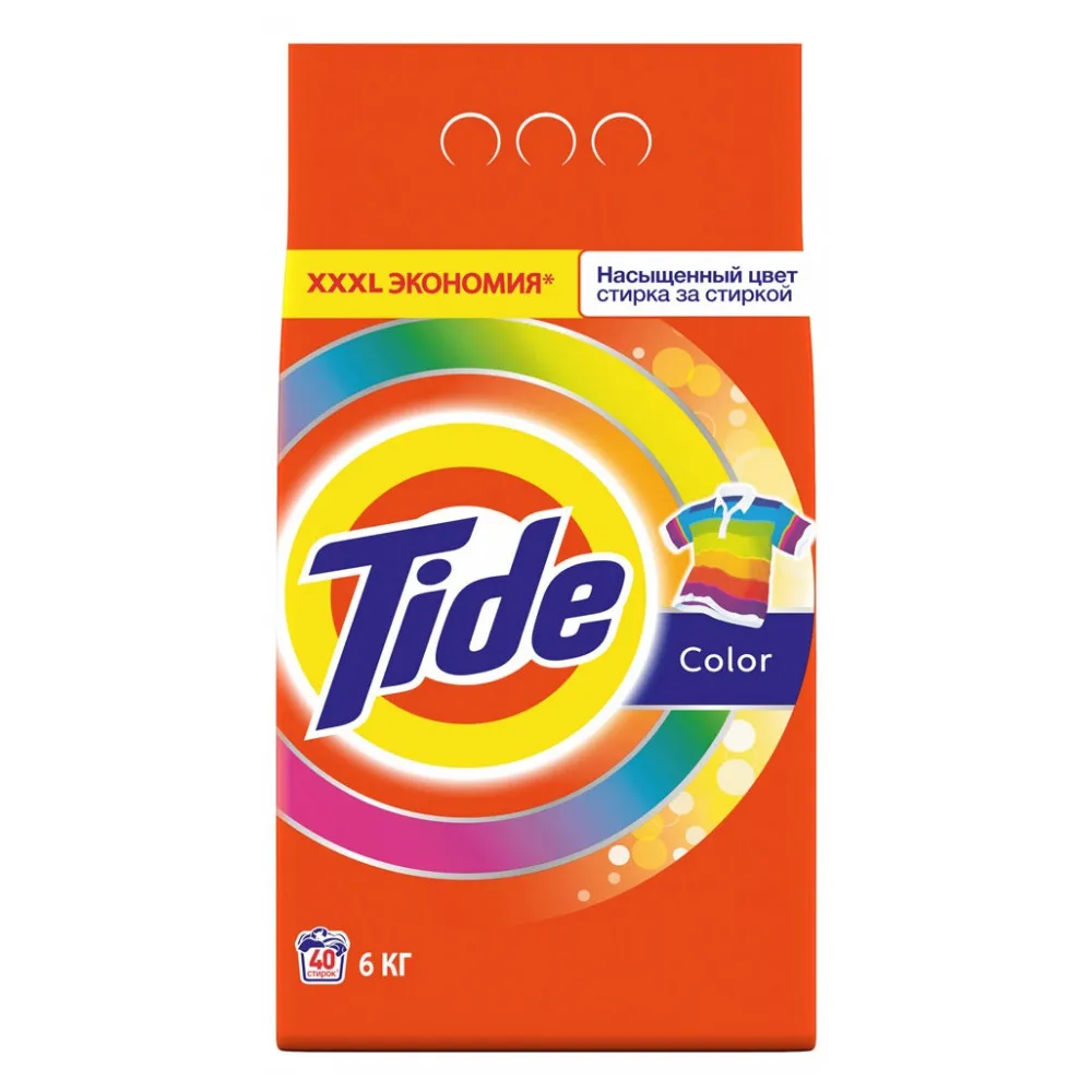 Стиральный порошок автомат «Color» Tide, 6 кг