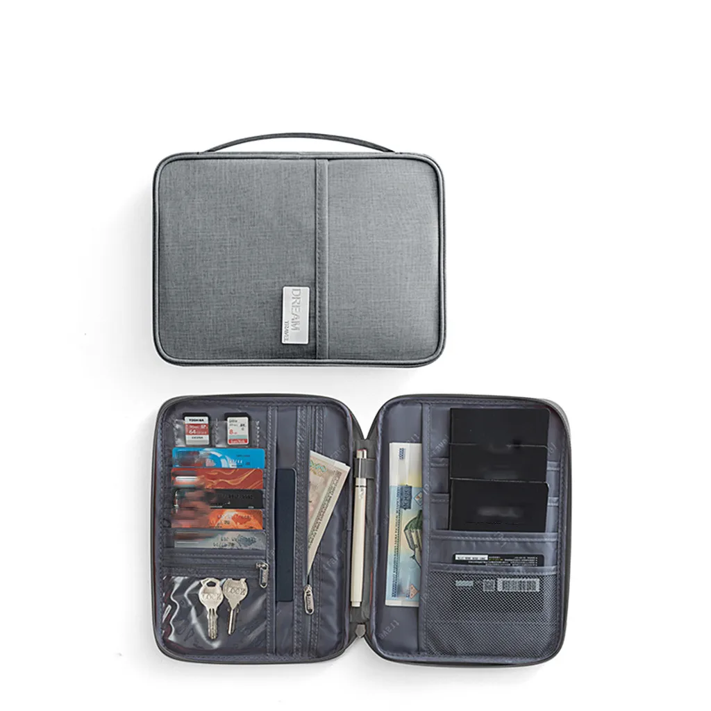 Holder Wallet Organizer Travel accessories Document Invite.l Travel Passport Bag Waterproof And Dustproof Travel Document Bag