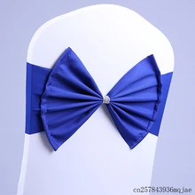 100 шт. лента на стул пояса свадебные чехлы с бантом для стула домашний Декор отеля вечерние свадебные украшения