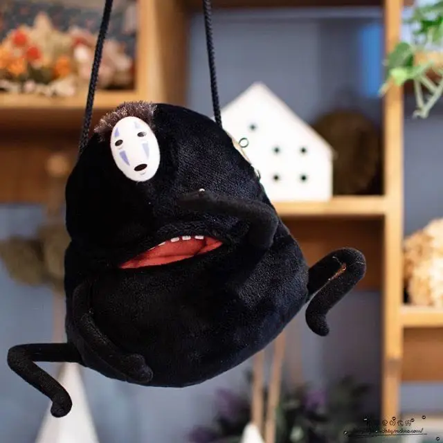 SPIRITED AWAY no face faceless Kaonashi Soft Plush Toy Doll STUDIO GHIBLI  New Gift Coin Bag Wallet
