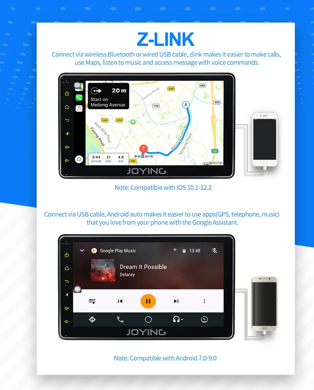 Best JOYING Android 8.1Octa Core single din support 4G network 7" support fast boot/steering wheel controlwith free Rear view camera 13 Best JOYING Android 8.1Octa Core single din support 4G network 7" support fast boot/steering wheel controlwith free Rear view camera 13