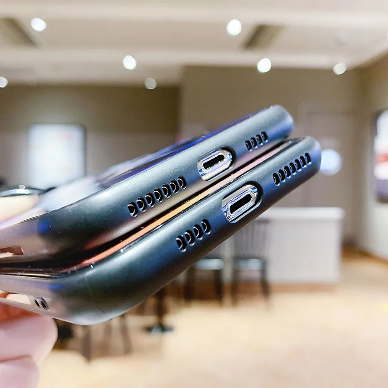 Модный пленочный чехол с аниме Наруто для iPhone 11Pro Max, чехол из закаленного стекла, мультяшный чехол для телефона для iPhone 7 8 Plus XS XR
