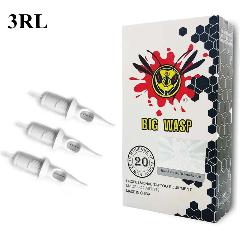 BIGWASP белая Эволюционная одноразовая стерилизованная безопасная 3RL картриджи для