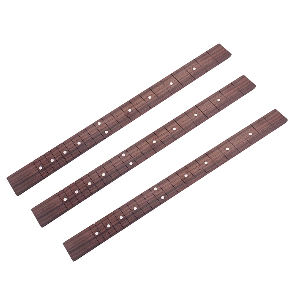 3 Pieces Rosewood 21 Frets 3 String Cigar Box Guitar Fretboard Fingerboard
