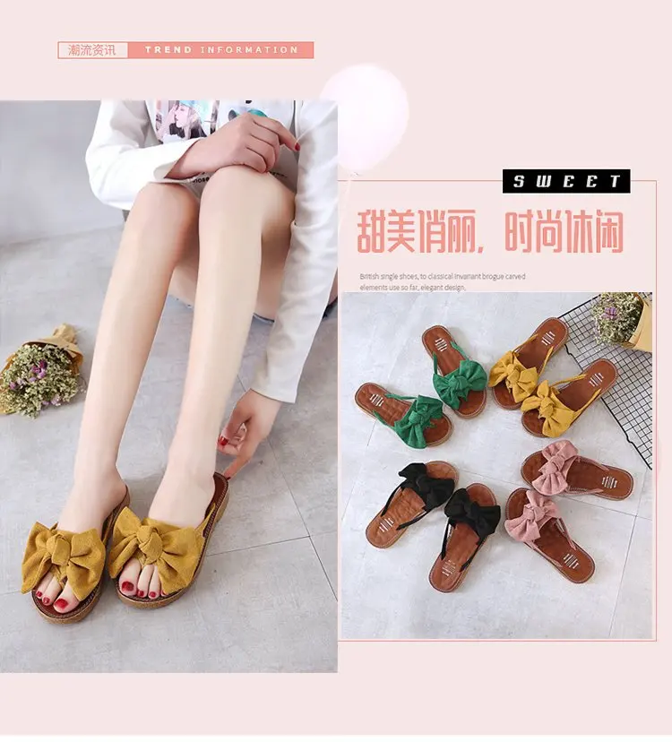 Women's shoes new women's summer fashion Joker flat-bottomed casual fashion slippers Korean women's sandals wholesale