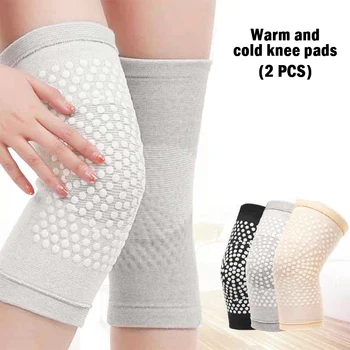 

2 Pieces Of Self-Heating Support Knee Pads And Knee Supports For Arthritis Joint Pain Relief And Recovery Belt Massager Feet