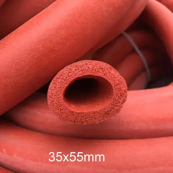 

35mm x 55mm Silicone foam tube flexible foaming Silicon hose Sponge casing silicone rubber sleeve Silicone insulated sponge tube