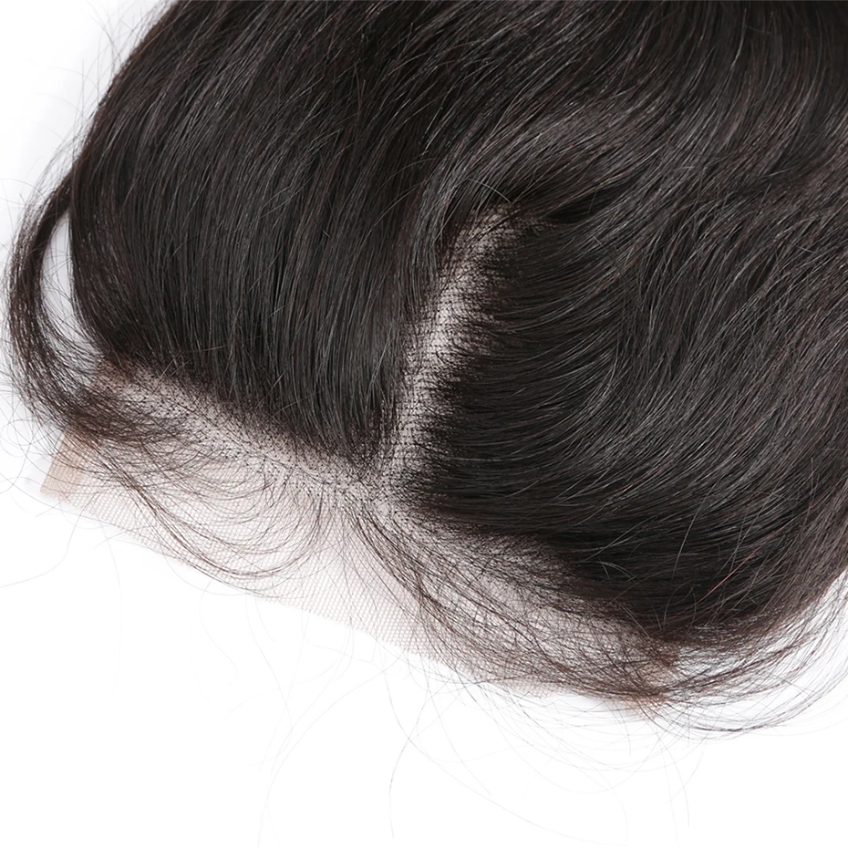 [HJ Weave beauty] бразильские прямые волосы OneCut, 5x5, кружевная застежка, натуральный цвет, 8-20 дюймов, швейцарское кружево,, человеческие волосы remy