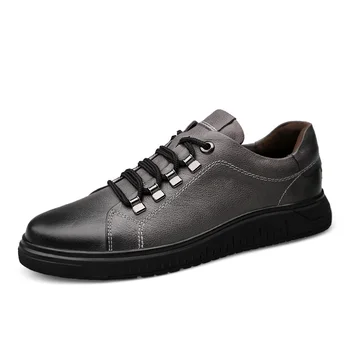 

Nice New Genuine Leather Men Casual Shoes Brand Mens Loafers Moccasins Breathable Slip On Black Driving Shoes Plus Size