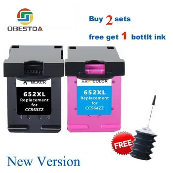 

obestda 652XL Ink Cartridge for hp 652 xl hp652 Cartridge for HP Deskjet 1115 2135 3835 2675 2676 4675 5075 printer
