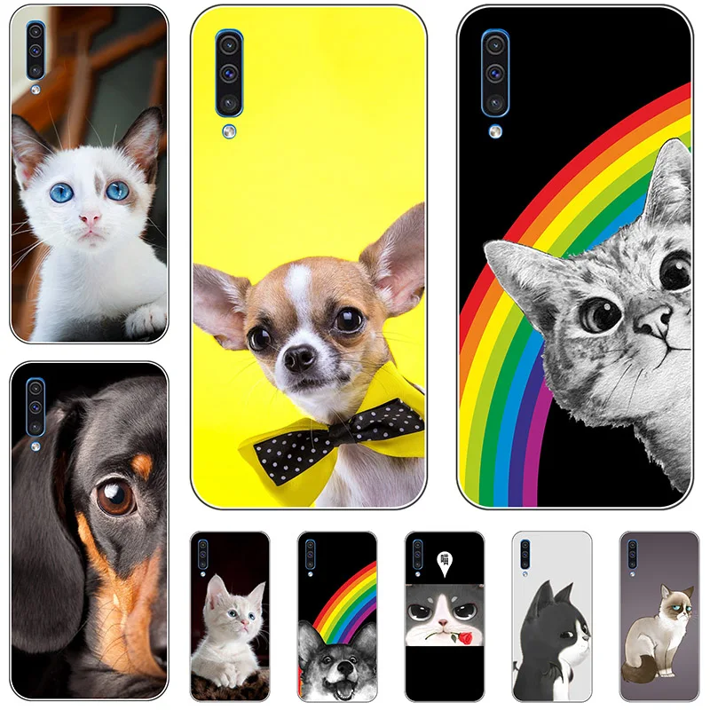 

Phone Case For Samsung Galaxy A50 GalaxyA50 A 50 SM-A505F A505 A505F Case 3D Relief Pattern Soft TPU Cover For Samsung A50 Cover