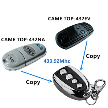 

433.92 Mhz Duplicator Copy CAME remote control TOP 432EV TOP-432NA TOP432NA With Battery For Universal Garage Door Gate Key Fob