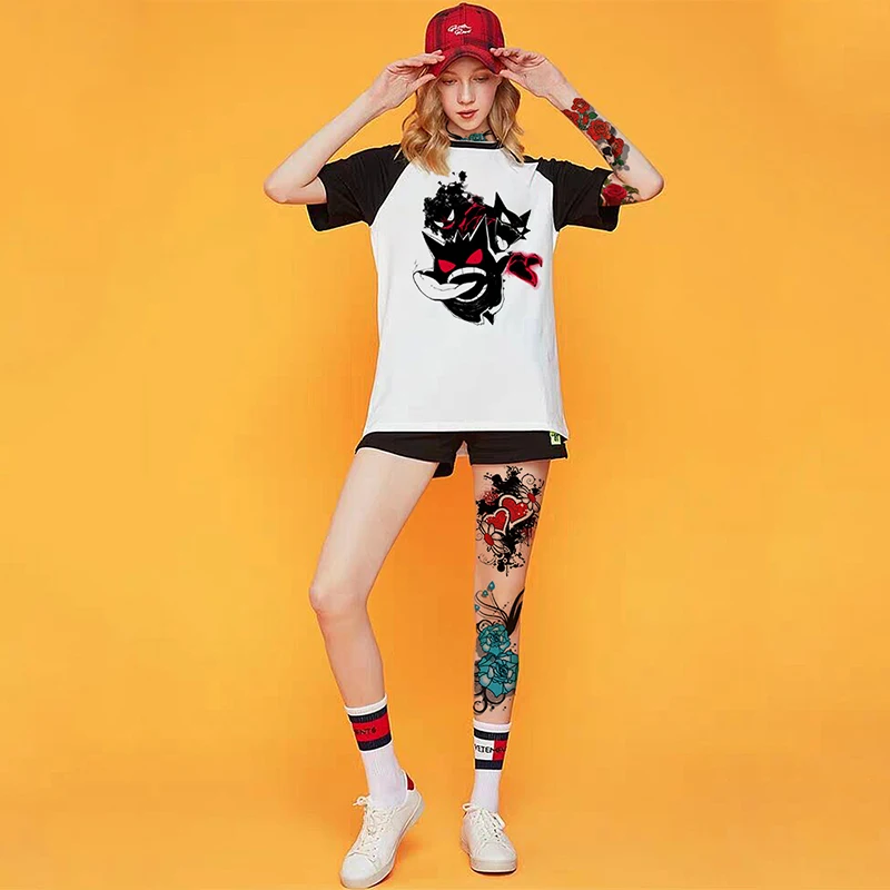 

Gengar Kaiju Japan Style Pokemon Clothes Comedy Fashion T-Shirts Women Novelty Pure Cotton Tees Short Sleeve T Shirt Unique
