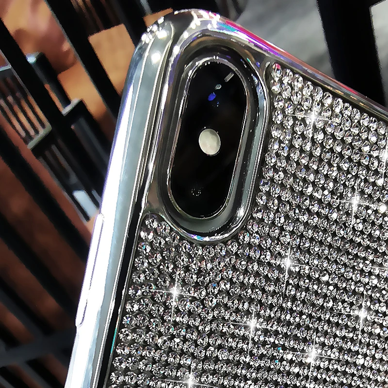 Роскошный блестящий чехол для телефона с бриллиантами apple iphone 11 pro max 11pro girl модные