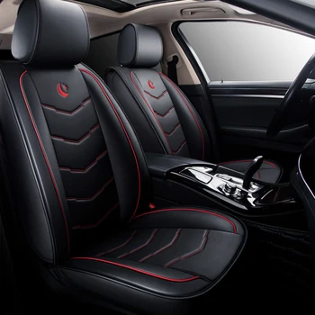 

Leather Car Seat Cover Full Set Cushion Protector Accessories for Hyundai Sonata Elantra Tucson Ioniq Venue Kona Accent Santa Fe