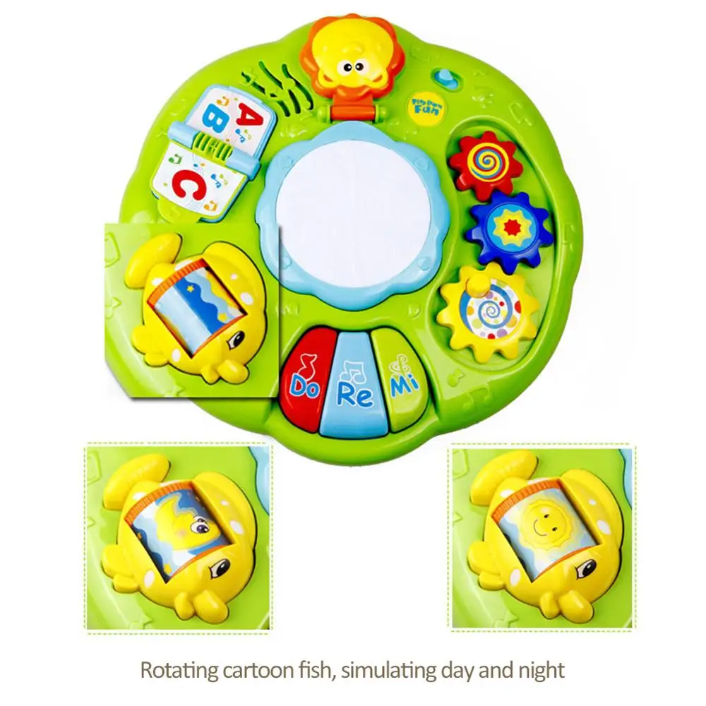  Baby Music Learning Table Multifunctional Game Table For Toddlers With Colorful Light Sound Early E