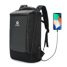 Duvence, мужской деловой рюкзак для ноутбука 17 дюймов, большой объем, водонепроницаемые дорожные рюкзаки для мужчин, Mochila, сумка для зарядки через USB